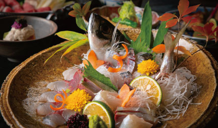 “Authentic taste” of Oita- Seki horse mackerel sashimi