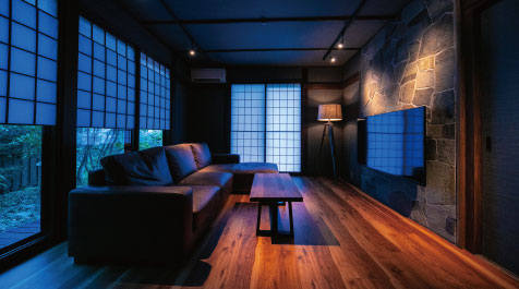 Grand premier villa [83 m2] Living room + Japanese & western room + bedroom, private open air hot spring